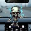 Quirky And Fun 2d Acrylic Skull Car Decoration Great For Holiday Gifts And Decor