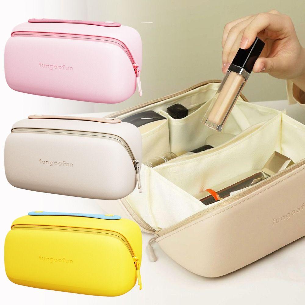 Trendy Large Capacity Capsule Cosmetic Bag Waterproof Portable EVA Makeup Bag Luxury Design Organizer for Women