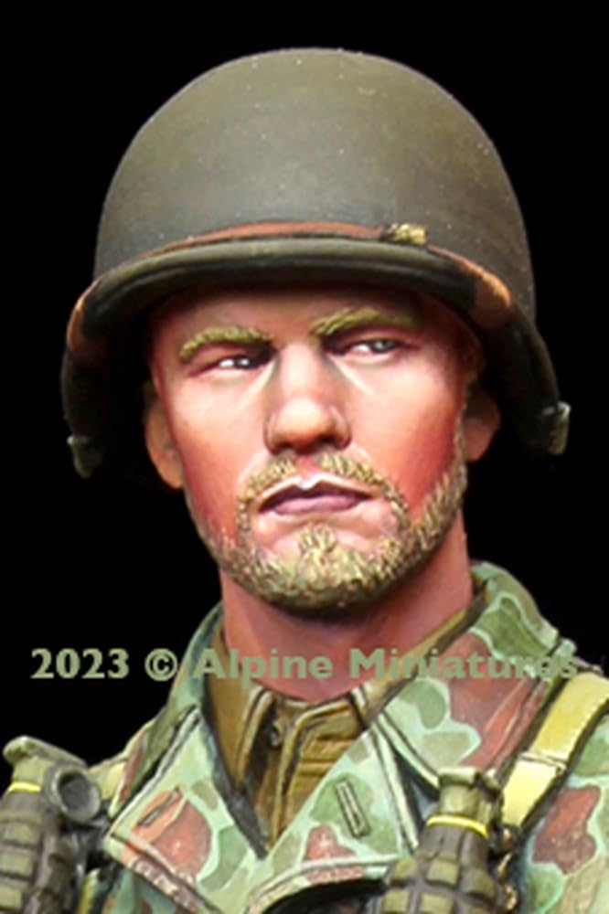 Alpine Miniatures American Infantry Headset 1 Resin Kit H6009 1/16