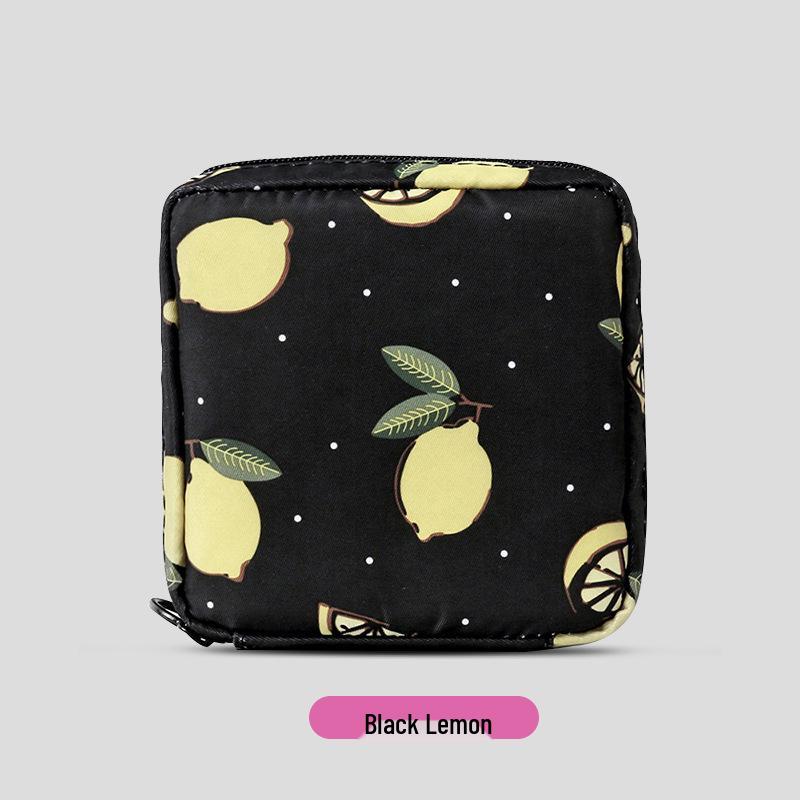 Portable Cute Cartoon Multi-Purpose Bag: Large Capacity for Lipstick, Sanitary Pads, and Coins