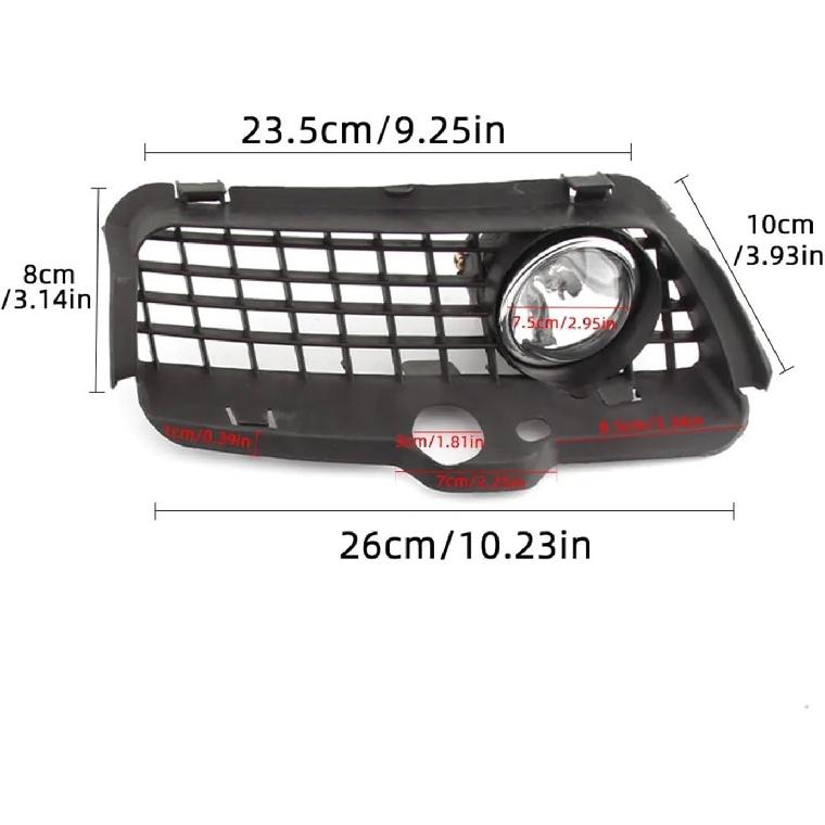 

Fog Lights Compatible With VW Golf 3 MK3 Jetta Cabrio 1992-1998 Cover Grill Connecting Wire Cable Foglight Headlight LED Car Accsesories(LED) LED