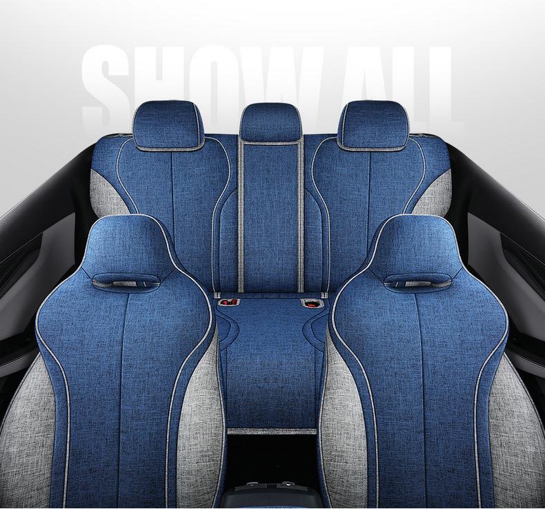 BYD QinPLUS Linen Car Seat Cushion, Full Surround, Four Seasons, for Qinplusdmi/ev.
