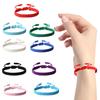 Unisex Hand Rope Adjustable Handmade Braided Solid Color Thick Anti-break Lightweight Stackable