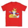 Streetwear Tshirt Renamon Classic Pose Pure Cotton T Shirts Novelty Tee Shirt For Unisex Beach Y2k Casual Short Sleeve Tees