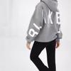 Felpa con cappuccio unisex in velluto e cotone 2025 Europe Cross TK Plus - Versatile per l'autunno, Stampa con lettere grandi