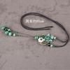 Retro jade necklace long versatile high-end sweater chain women's simple glazed pendant pendant with accessories