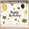 Cartoon Little Bee Theme Background Kids Birthday Party Decoration Honey Sunflowers Daisy Backdrop Newborn Baby Shower Supplies