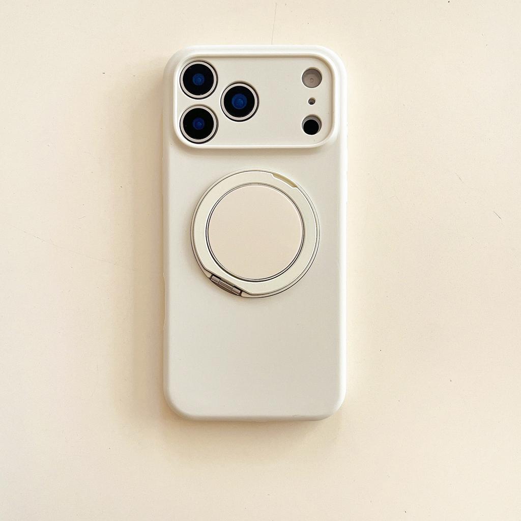 360° Rotating Stand Compatible with IPhone 17, Magnetic Liquid Silicone, 16 Pro Max, Drop-proof 15 Pro Case