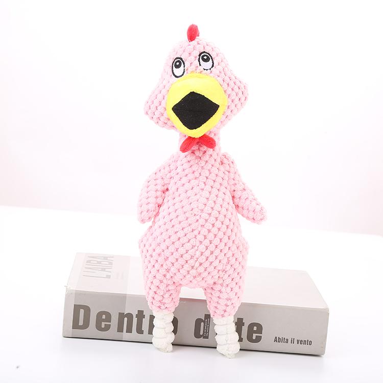 2025 New Colorful Durable Woodfield Chicken Pet Products Chew Toys for Dogs Playing