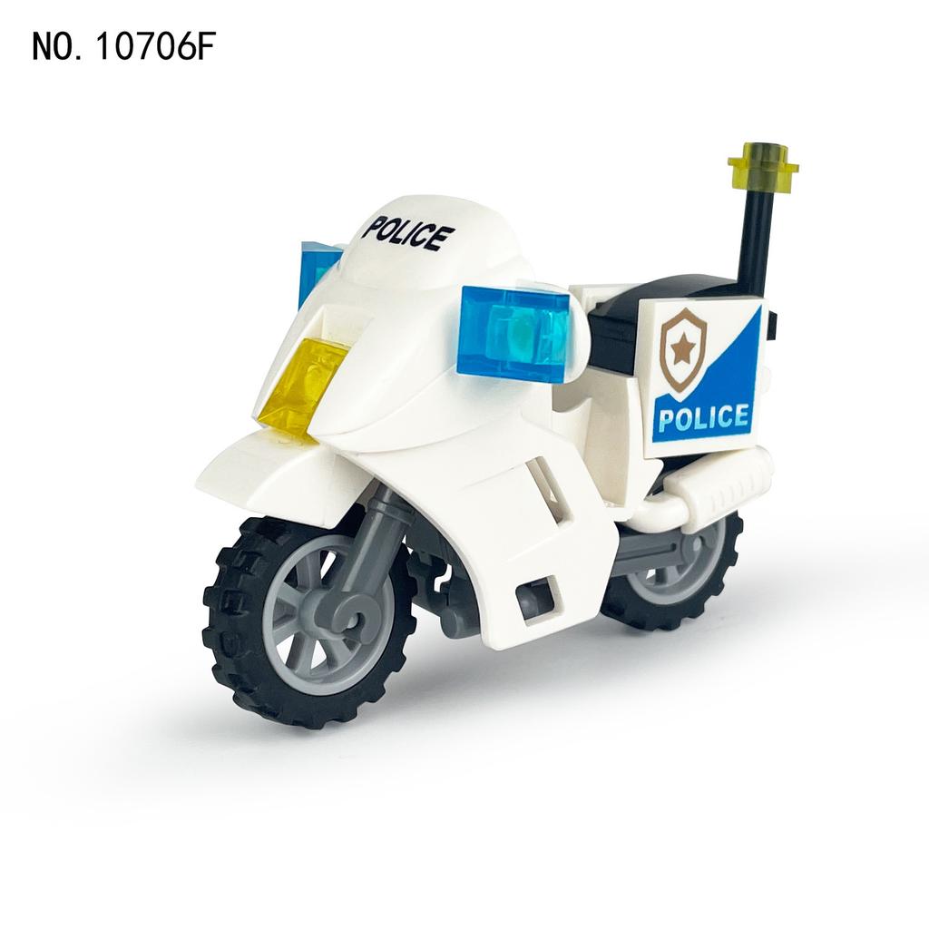 8 Motorcycles 10706G Sharp Blade Black Car Children'S Assembled Building Block Toy Black Car