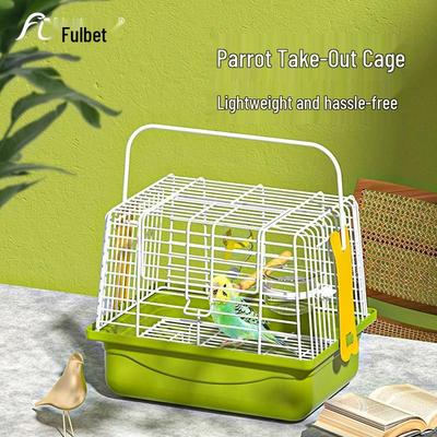 Portable Parrot & Small Bird Travel Cage for Budgies, Cockatiels, Finches, Hamsters & Sugar Gliders – Handheld Outing Carrier