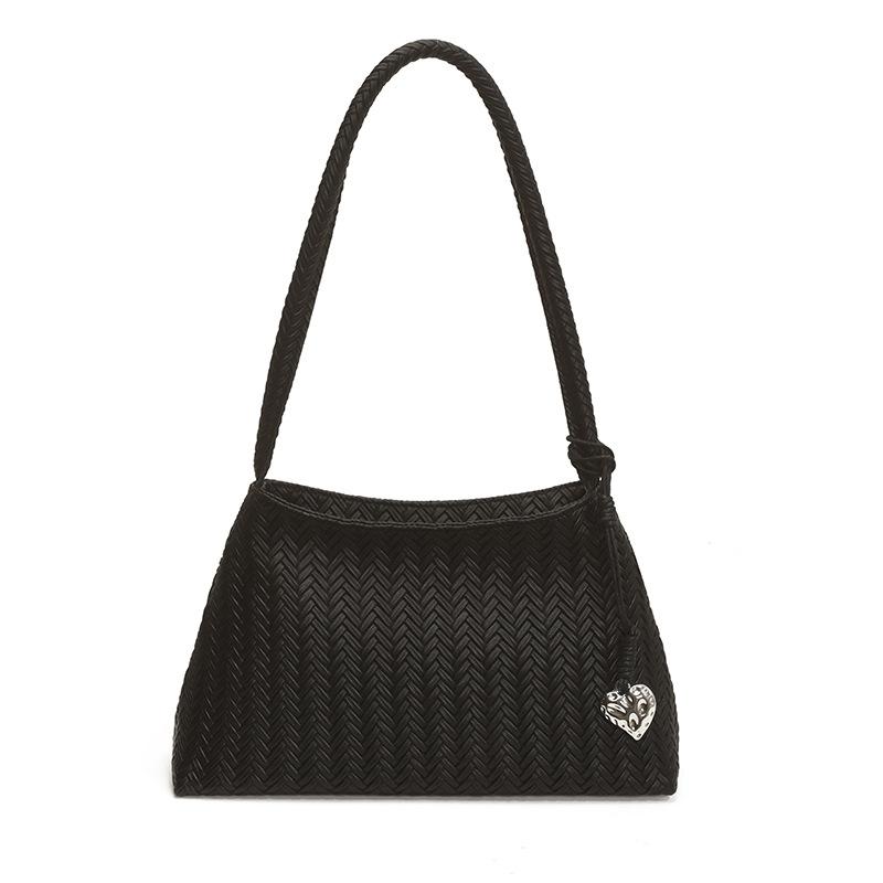 

Niche design large capacity single shoulder underarm mother bag women s summer new fashion tote bag 28*10*15 чёрный