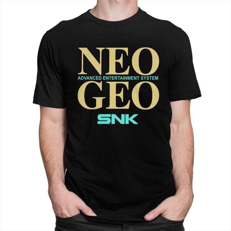 Vlastní pánská retro trička s arkádovou hrou Neo Geo Snk, trička s krátkým rukávem z bavlny, klasická trička, trička pro volný čas, volný střih