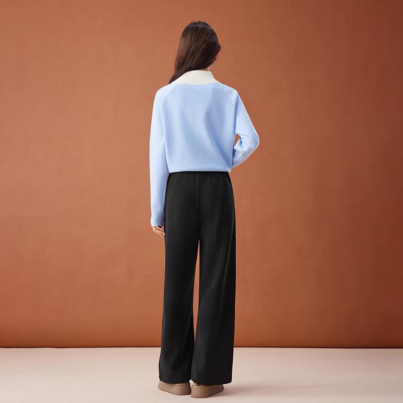 IEF Women's Winter Plush Wide-Leg Trousers