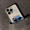 Lazy Cat Clear Phone Case, Cute Black Cat Sofa Pattern Shockproof Cover for iPhone