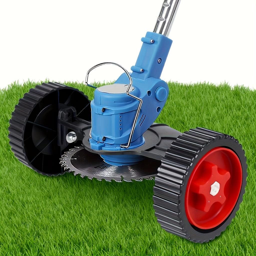1 Adjustable Trimmer Support Wheel, Lawn Mower Support Wheels Set, Grass Cutter Auxiliary Wheel, Lawn Mower Protective Wheel, Lawn Mower Accessories