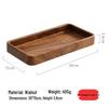 Walnut Wood Dessert Tray: Fruit, Nuts, Snacks & Tea Plate