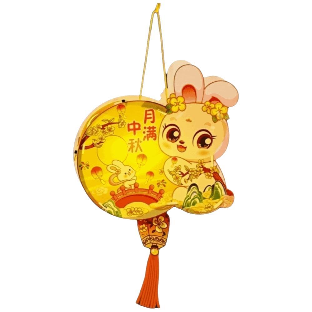 Luminous Mid-Autumn Festival Lantern Cartoon Lantern DIY Material Package  Mid-Autumn Festival Style B