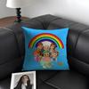 Cartoon CoComelon Cute Cushion Cover Natural Linen Organic Fabric DoubleSided Printing Sofa Home Decor Gift Pillow Case