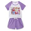 2026 Kids' Summer Outfit: Unisex Baby Short Sleeve T-shirt & Shorts Set for Casual Sports