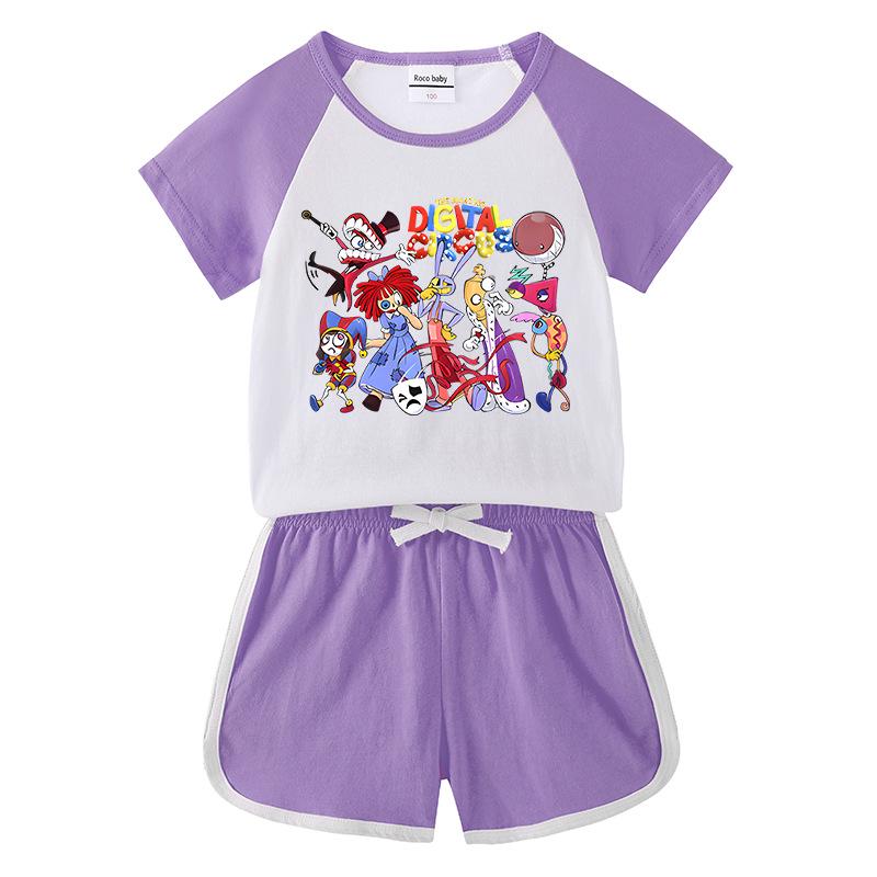 2026 Kids' Summer Outfit: Unisex Baby Short Sleeve T-shirt & Shorts Set for Casual Sports