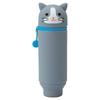LIHIT Animal Silicone Stand Pencil Stand Hachiwareneko LAB. Case/Pen A7712,