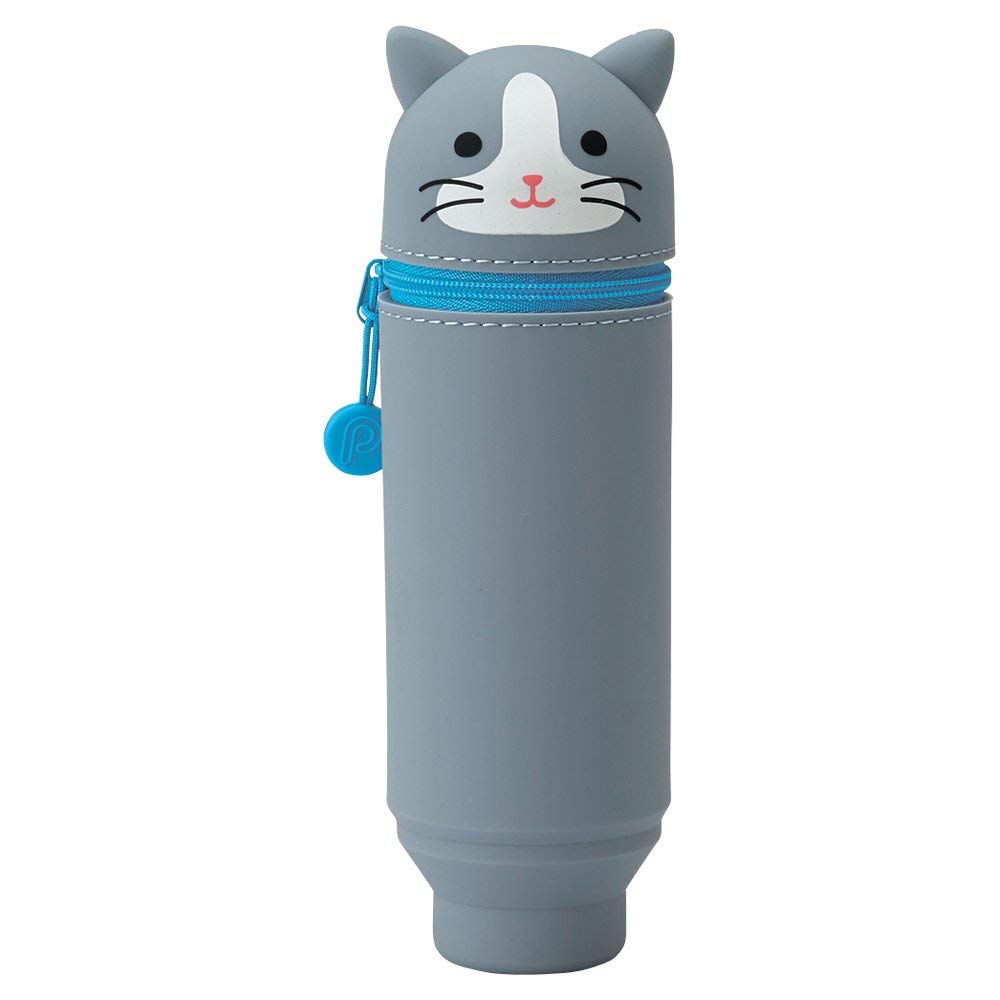 

LIHIT Animal Silicone Stand Pencil Stand Hachiwareneko LAB. Case/Pen A7712,