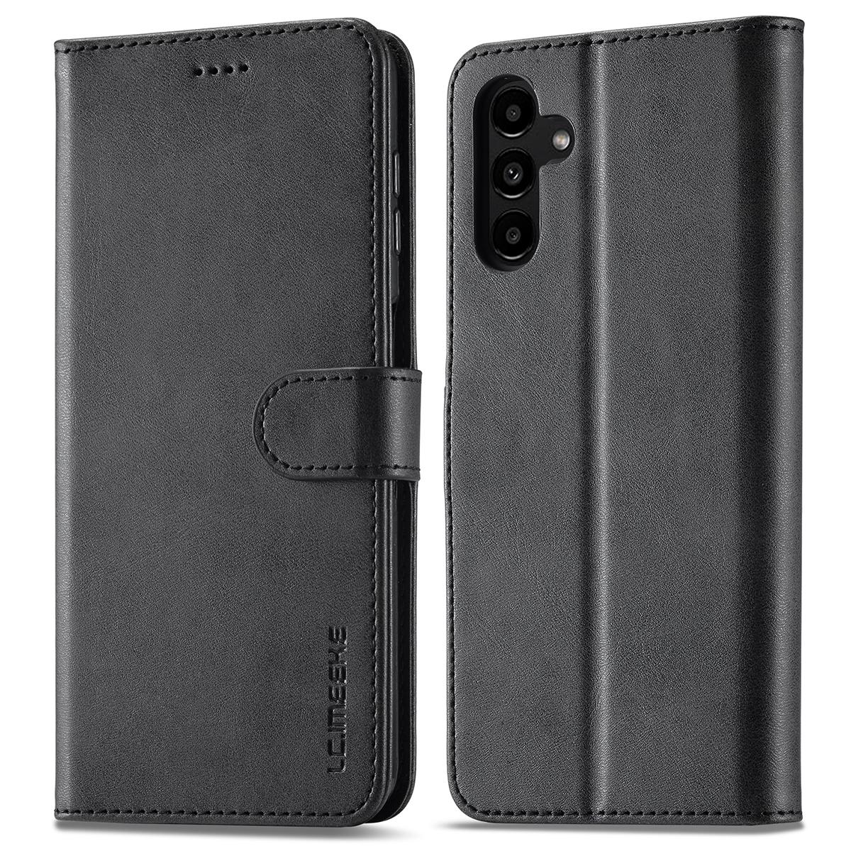 

LC.IMEEKE Чехол для телефона Samsung Galaxy A55 5G, кошелек из ПУ кожи, откидная крышка Black