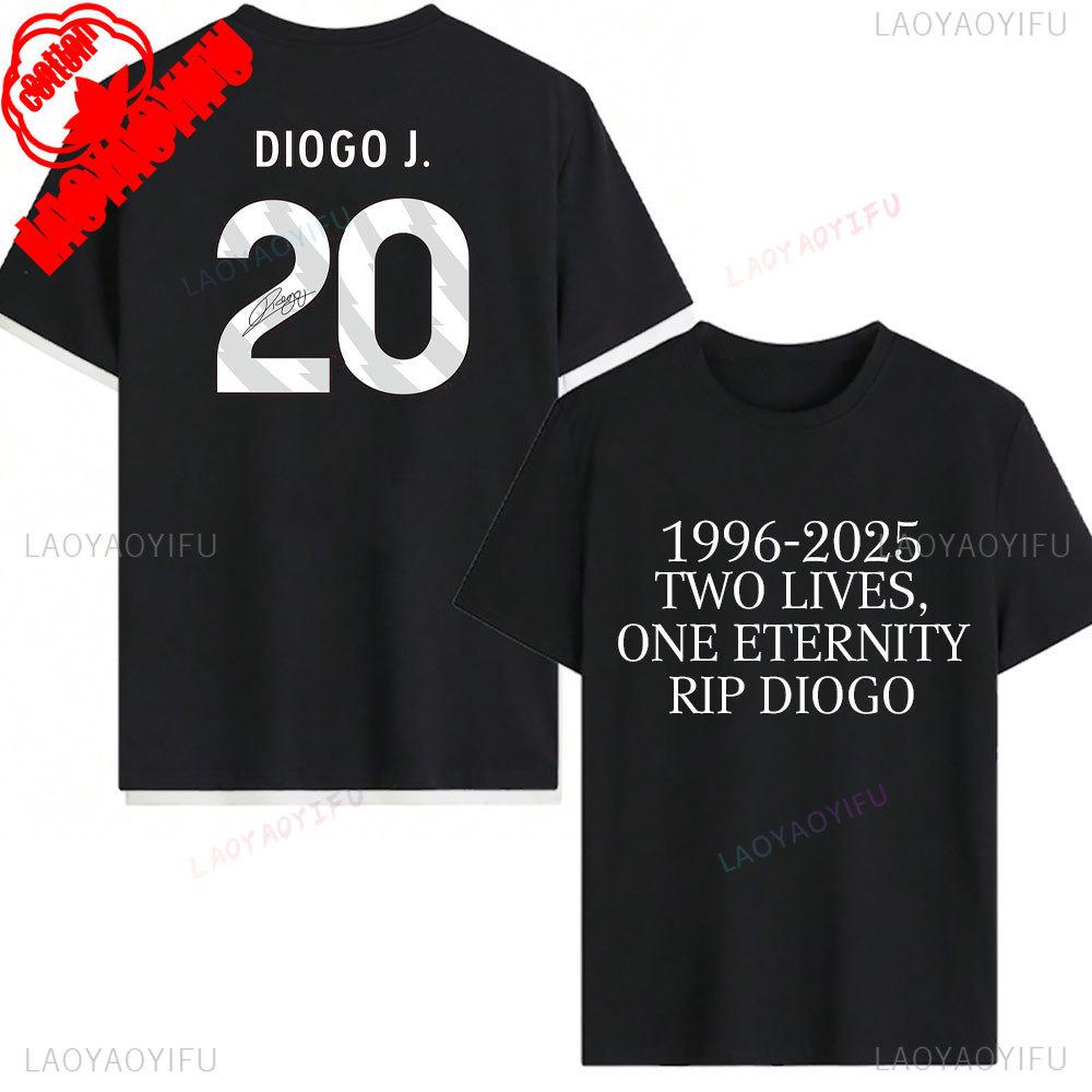 RIP Diogo Jota Tričko Odpočívej v pokoji Diogo Jota Trička Pocta fotbalové legendě Tričko 1996-2025 Pamětní tričko Dárek pro fanouška Bavlněná trička