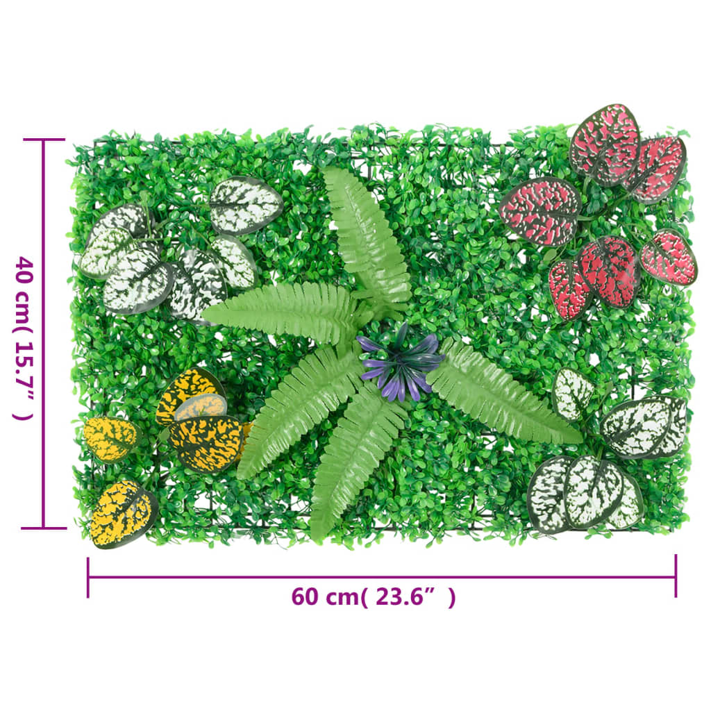 Artificial Plant Privacy Screen 6 Pcs Green 40 X 60 Cm