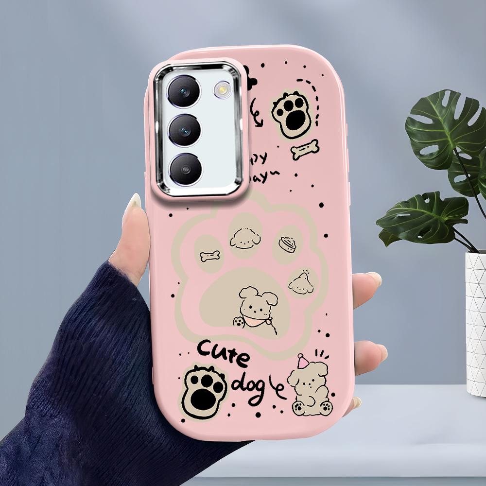 For OPPO A18 A38 A54 A60 A96 Reno12 F 8T 8Z Vivo V30 V40 Y15s Y22 Y27 Y30 Y36 Cute Cartoon Bear Design Soft Silicone Shockproof Case