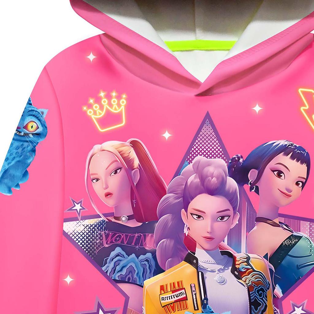 Girls Boys Hoodie Casual School Outdoor Sweatshirts For 2-12 Years Kids
