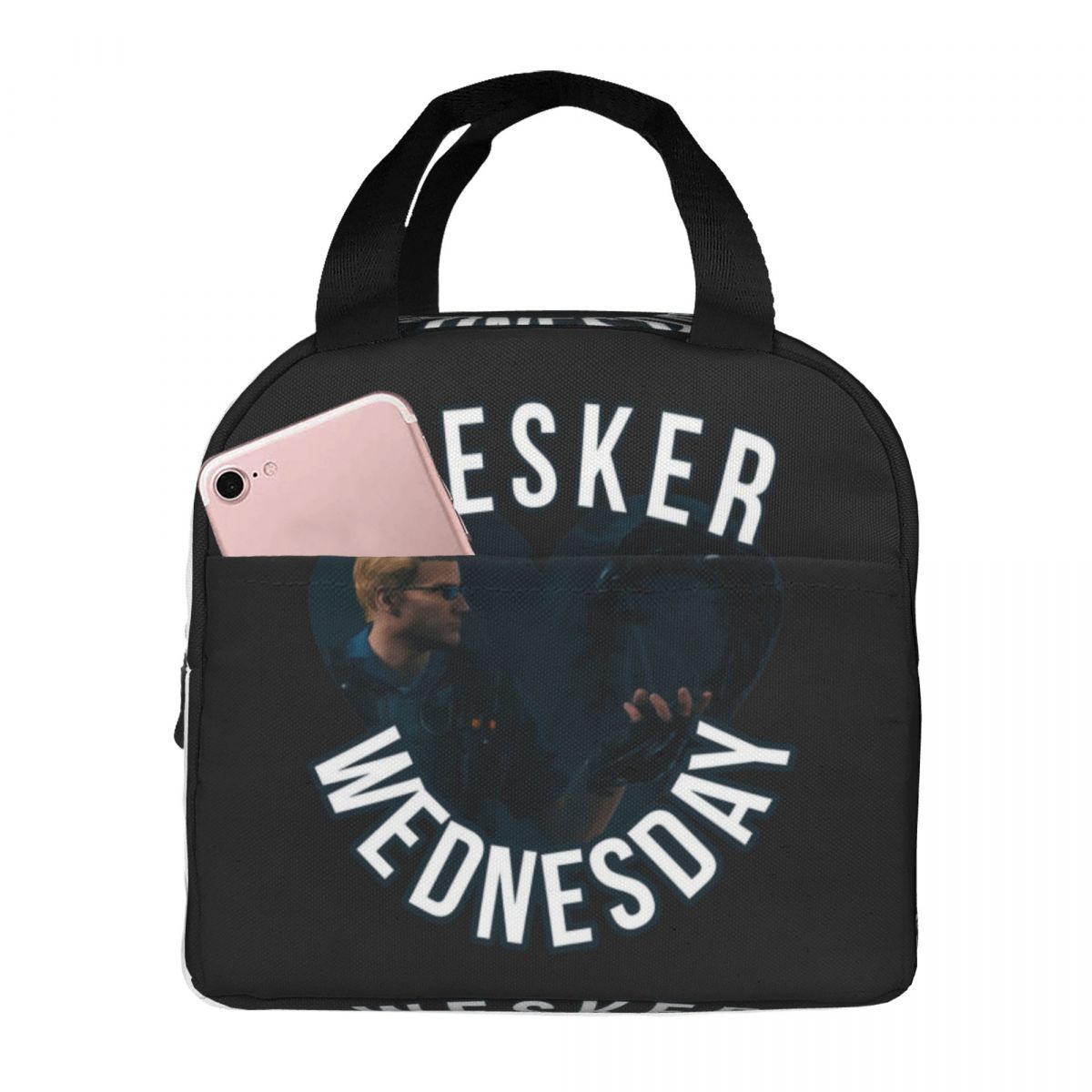 On Wednesdays We Wear Wesker Albert Insulated Lunch Bag for Kids School Cooler Thermal Food Box Tote Lunch Boxes Container One Size