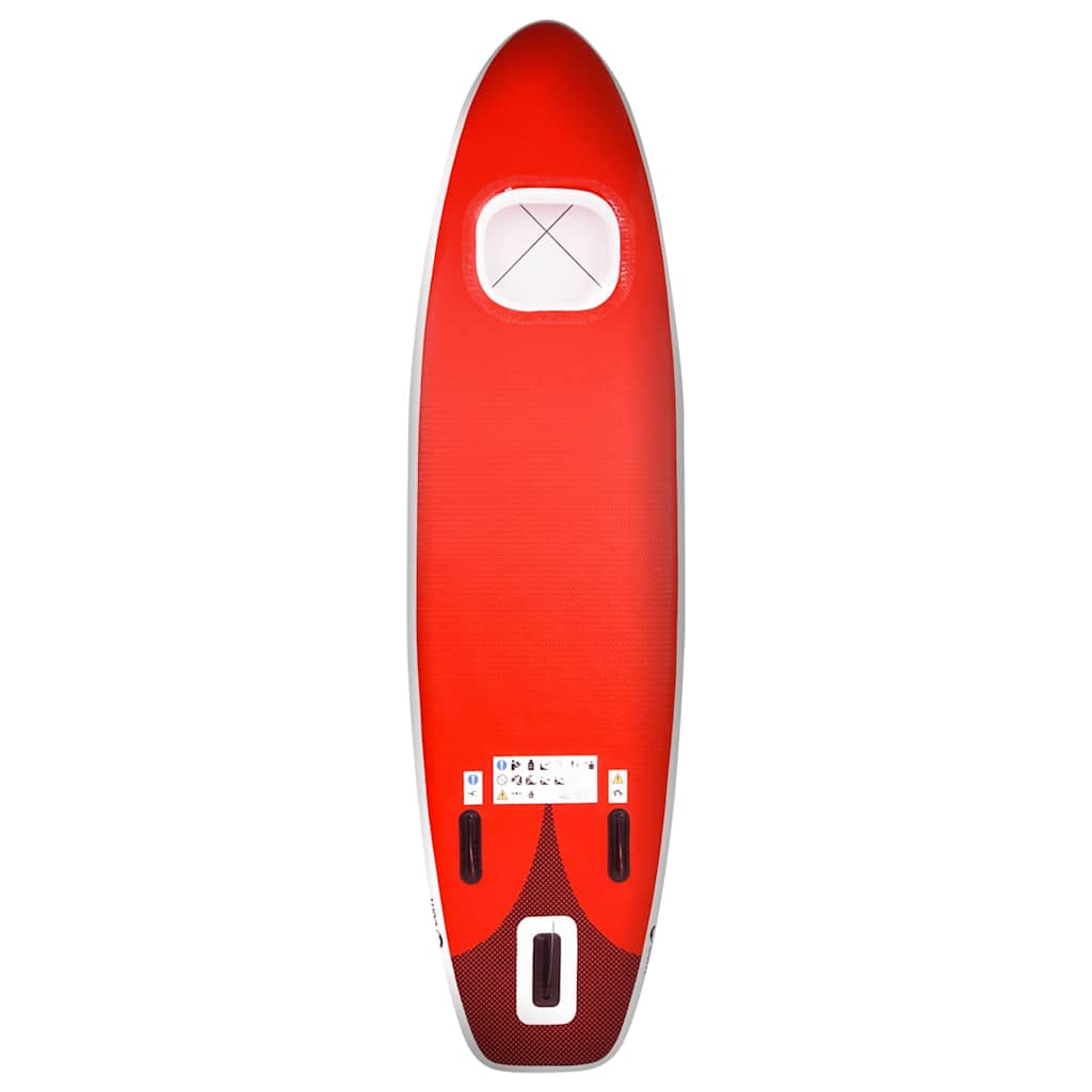 Vidaxl Inflatable Sup Board With Accessories, Red, 330X76X10 Cm