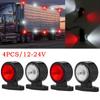 4PCS Amber/Red 2LED Double Face Side Marker Light for Truck Trailer Outline Lamp Red/White 12V 24V LED Light Truck Accessorie
