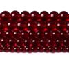 126 PCS Garnet Red Garnet Red Glass Crystal Beads Round Round Loose Beads Garnet Beads  Bracelet