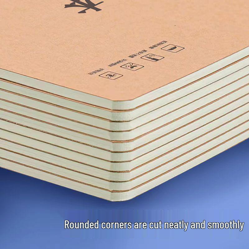 Large 16K Kraft Paper Vocabulary Notebook - Thick, Sewn, Ideal for Elementary Students
