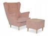 ARI Scandinavian Wing Chair Family Meble - Pink Interior Design