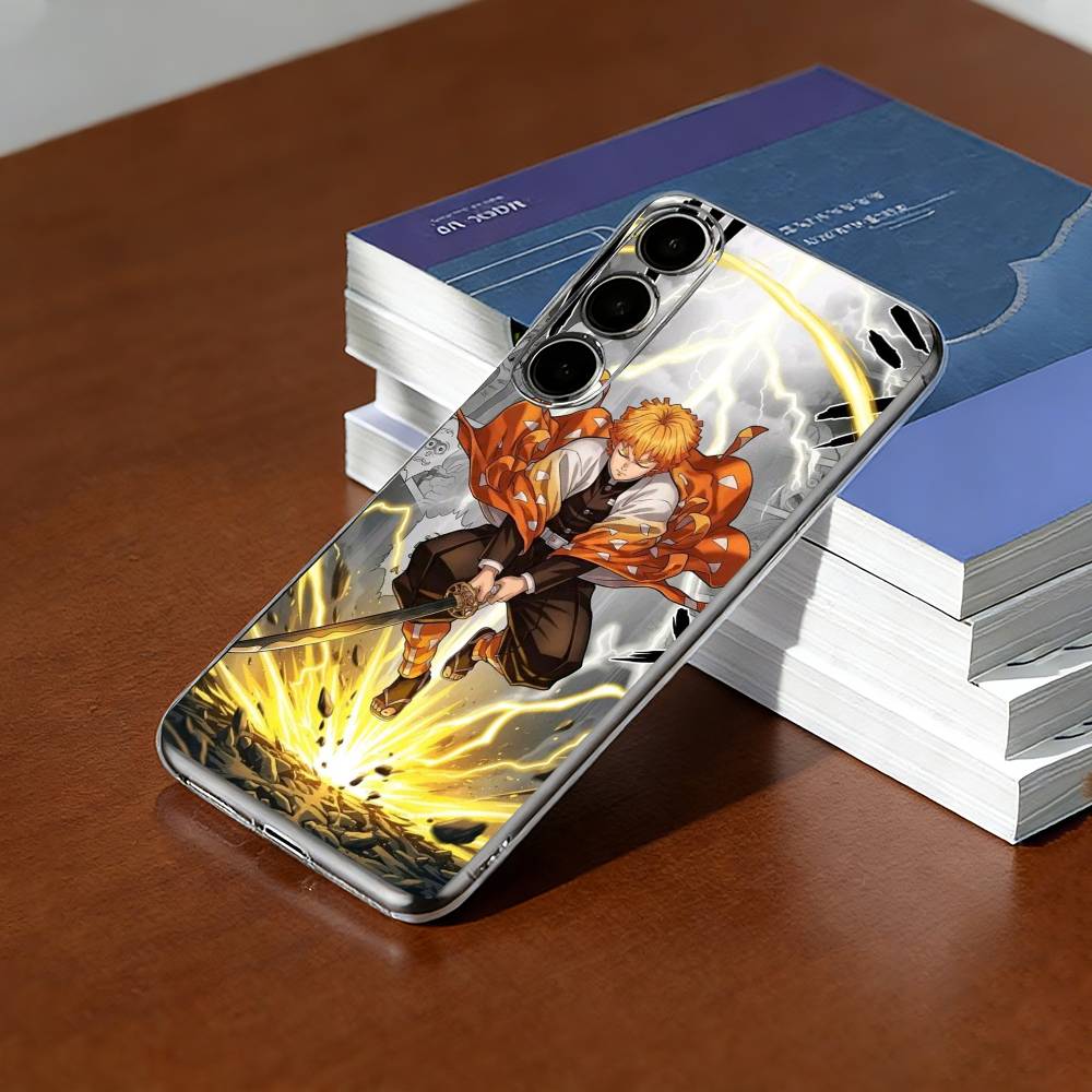 Demon-N Slayer Zenitsu Agatsuma Phone Case Transparent Silicone Soft For SamsungA10,12,20,21S,30,31,40,50,51,52,70,71 Samsung a50 30s 50s