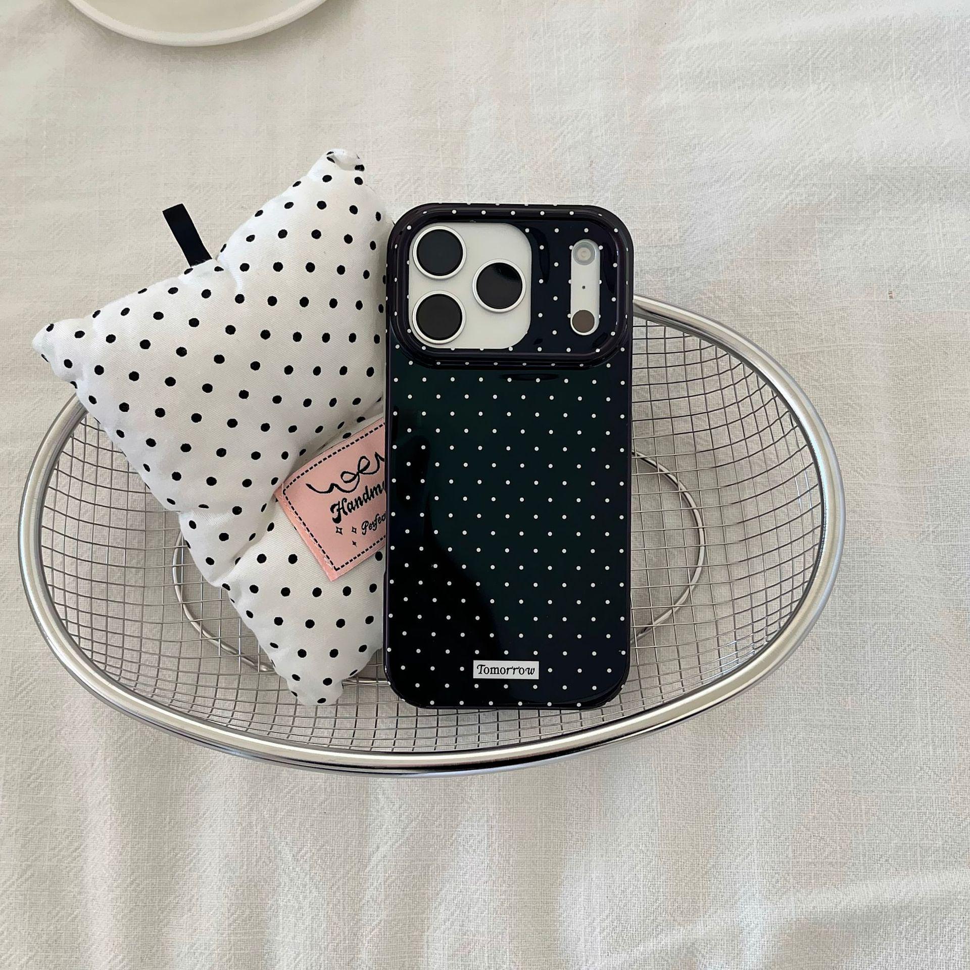 Polka Dot Protective Soft Case for iPhone 14-17 Pro Max iPhone 17 Pro Max