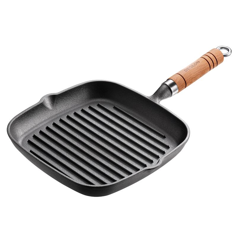 DESLON Cast Iron Steak Frying Pan