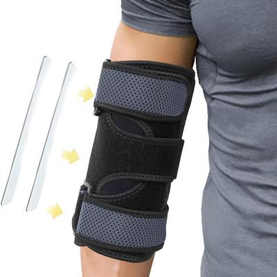 1Pcs Elbow Brace Night Elbow Sleep Support Stabilizer With 2 Removable Metal Splints For Cubital Tunnel Syndrome Tendonitis