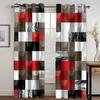 Geometryczna abstrakcyjna przestrzeń czerwona zastawa zasłona okienna do salonu sypialnia łazienka Kicthen Door Home Decor