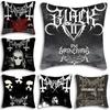 Black Metal Art Band M-Mayhem Dead Pillow Case Square Pillow Bedroom Sofa Leisure Comfort Cushion Car  Home Decoration