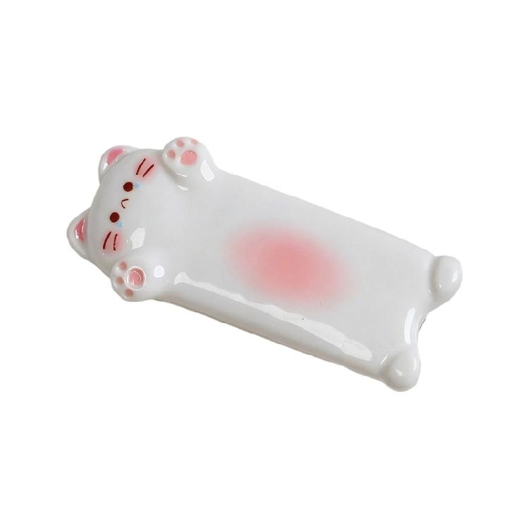 

Cute Secure Clasp Resin Kitten Hair Clip Lightweight Build Ideal For Running Yoga Daily Styling белый