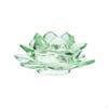 Glass Lotus Candle Holder Feng Shui Decor Flower Tealight Decorative Accent