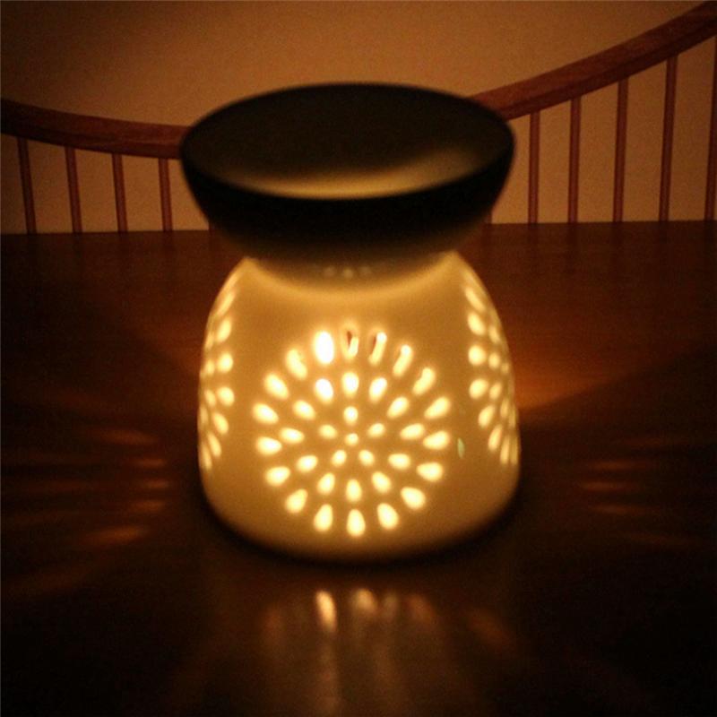 

AEE2- Crafts Hollow-Out Aromatherapy Stove Creative Candlestick Handmade