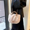 Stylish Autumn/Winter Fluffy Crossbody Handbag with Rabbit Fur