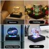 Jewelry Display and Home Atmospheres LED Touch Control Crystals Lamp Base with Adjustable Light and Portable Designs