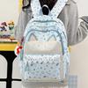 Schoolbag New Cat Shape Backpack Girls High Value Large Capacity Junior High School High School Students Commute Comfortable Leisure Backpack
